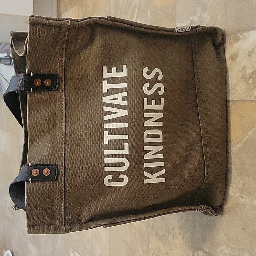 Cultivate Kindness Tote Bag - Olive Green
